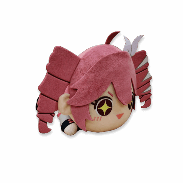 Lying Kasane Teto Plush with Hairpin
